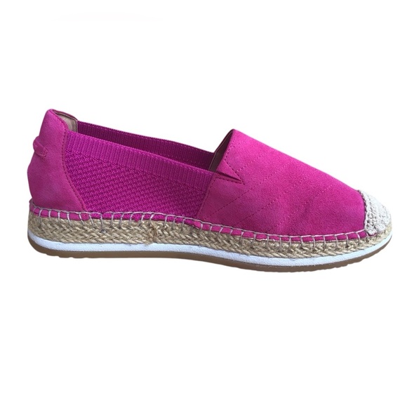 Cole Haan Cloudfeel Espadrille Pink Suede Loafer Slip On Shoes Size 7.5B - Picture 6 of 15